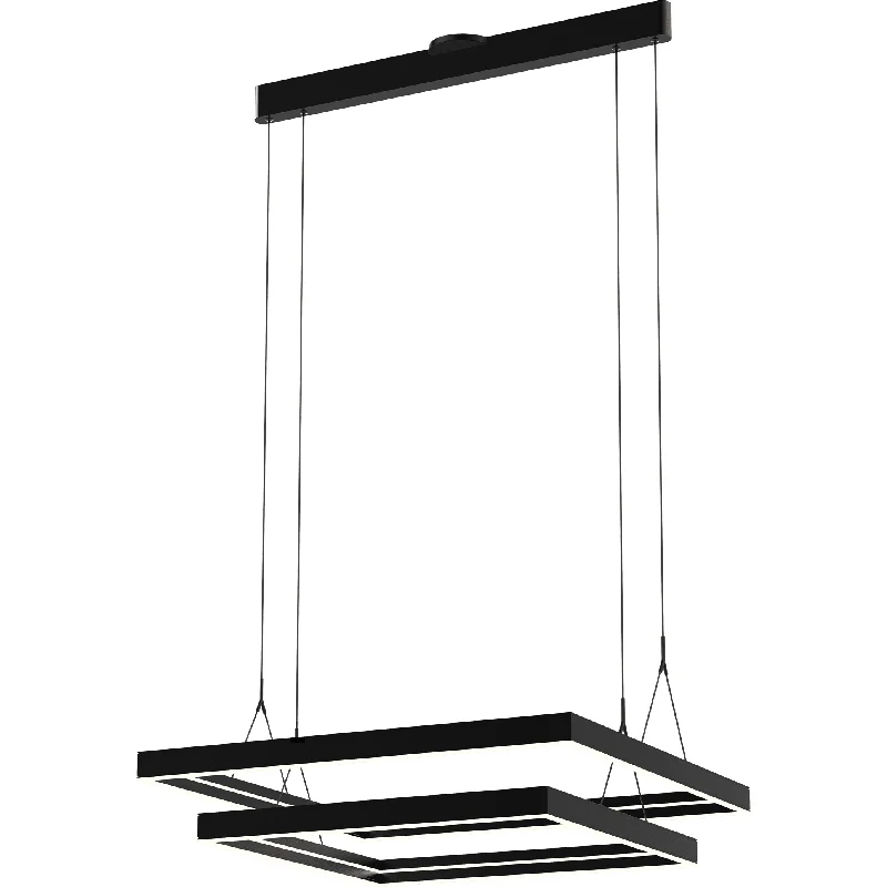 Energy - efficient track lighting fixturesTrack lighting with colored glass accentsAthena Large Double Rectangle Pendant
