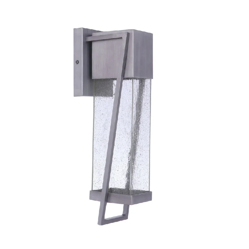 Industrial Lighting for Chemical PlantsBryce 1 Light Medium Outdoor LED Wall Lantern in Brushed Titanium Industrial Lighting for Chemical PlantsBryce 1 Light Medium Outdoor LED Wall Lantern in Brushed Titanium