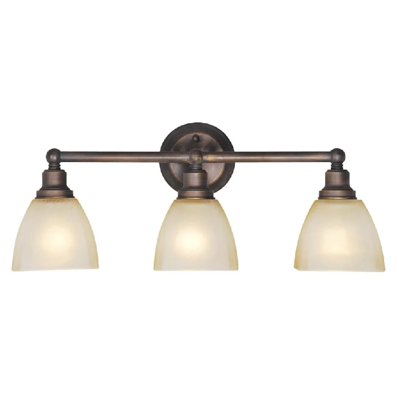 Dust - Resistant Industrial Lighting for Dirty WorkspacesBradley 3 Light Vanity in Bronze Dust - Resistant Industrial Lighting for Dirty WorkspacesBradley 3 Light Vanity in Bronze
