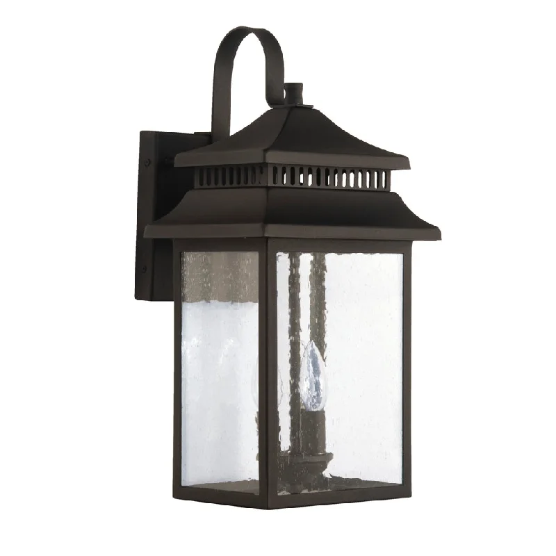 Industrial Lighting for Food Processing FactoriesCrossbend 3 Light Large Outdoor Wall Lantern in Textured Black