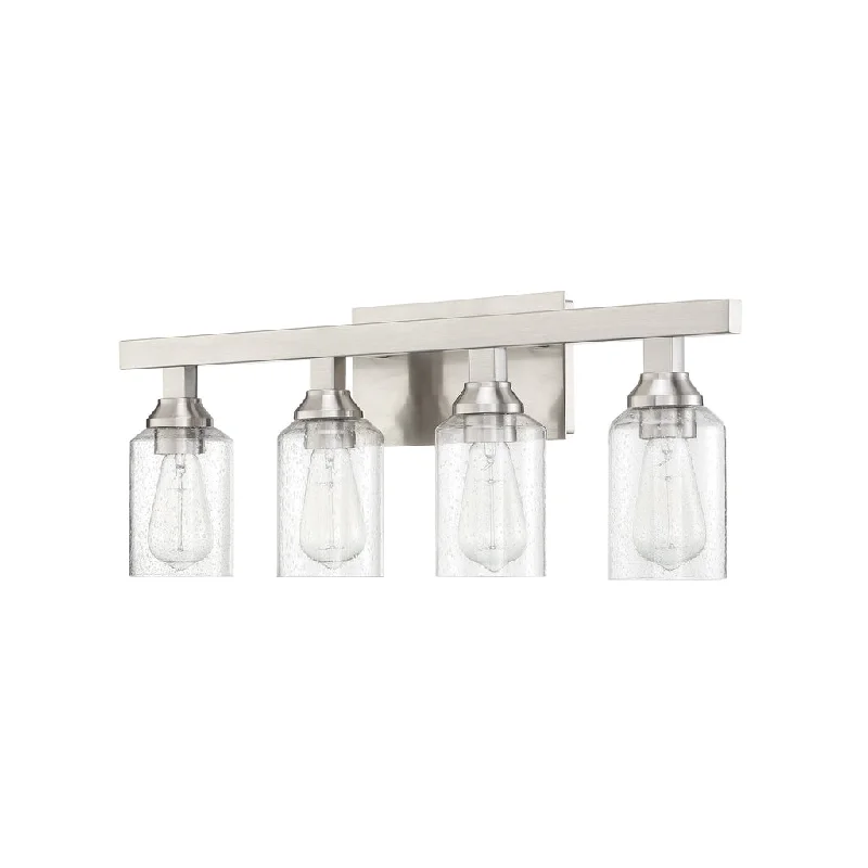 Industrial Lighting for Automotive Manufacturing PlantsChicago 4 Light Vanity in Brushed Polished Nickel Industrial Lighting for Automotive Manufacturing PlantsChicago 4 Light Vanity in Brushed Polished Nickel