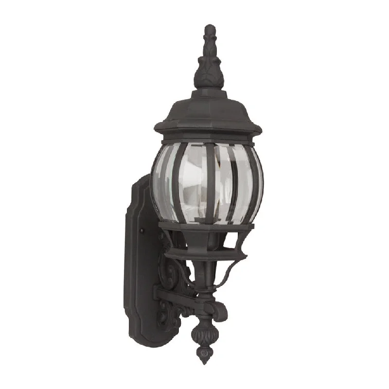 Industrial Emergency Lighting for Safety in FactoriesFrench Style 1 Light Small Outdoor Wall Lantern in Textured Black Industrial Emergency Lighting for Safety in FactoriesFrench Style 1 Light Small Outdoor Wall Lantern in Textured Black