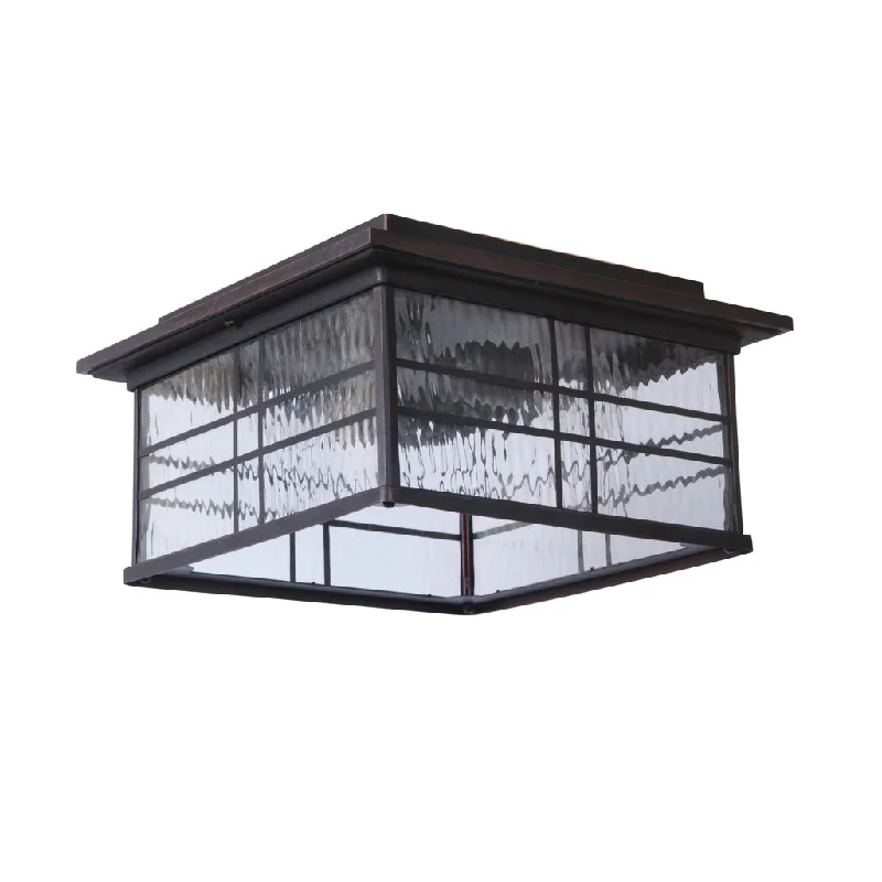 Industrial Lighting with High CRI (Color Rendering Index) for True Color PerceptionDorset 2 Light Outdoor Flushmount in Aged Bronze Brushed Industrial Lighting with High CRI (Color Rendering Index) for True Color PerceptionDorset 2 Light Outdoor Flushmount in Aged Bronze Brushed