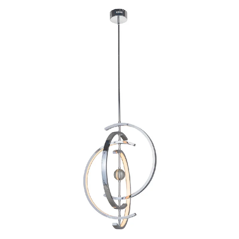 Industrial Area Lighting for Large Open SpacesAnillo 4 Crescent LED Pendant in Chrome Industrial Area Lighting for Large Open SpacesAnillo 4 Crescent LED Pendant in Chrome