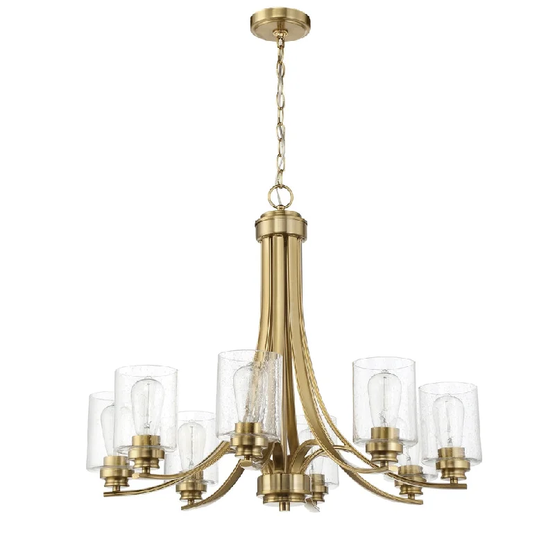 Energy - Efficient Industrial Lighting for Cost - SavingsBolden 8 Light Chandelier in Satin Brass Energy - Efficient Industrial Lighting for Cost - SavingsBolden 8 Light Chandelier in Satin Brass