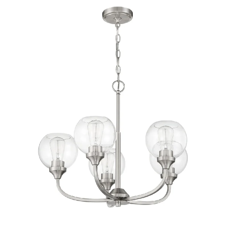Explosion - Proof Industrial Lighting for Hazardous LocationsGlenda 5 Light Chandelier in Brushed Polished Nickel Explosion - Proof Industrial Lighting for Hazardous LocationsGlenda 5 Light Chandelier in Brushed Polished Nickel