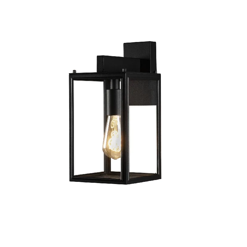 White track lighting for a clean lookTrack lighting for small apartmentsCarpi Wall Up/Down E27- Black with Clear Glass