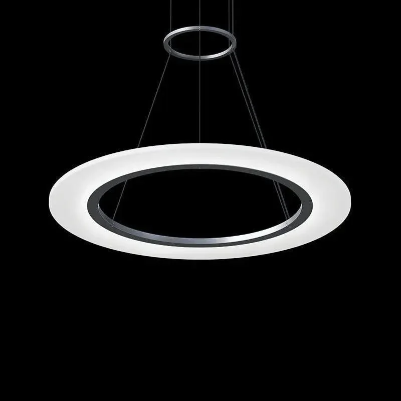 Track lighting with swivel heads for precise aimingRustic track lighting for farmhouse decorArctic Rings LED Pendant