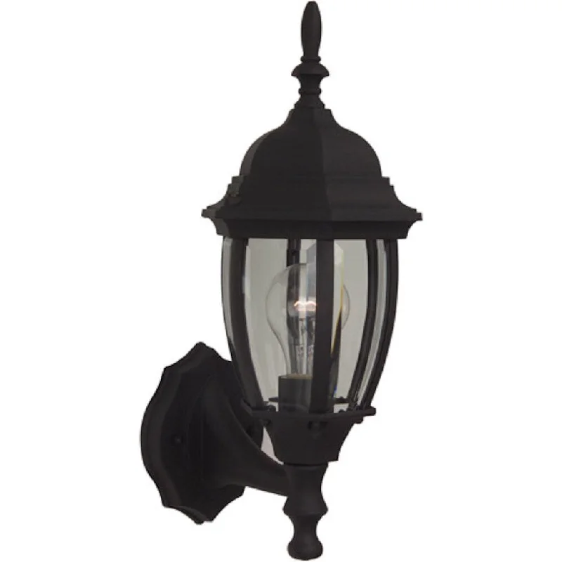 Industrial Pendant Lighting for Machine ShopsBent Glass 1 Light Small Outdoor Wall Lantern in Textured Black Industrial Pendant Lighting for Machine ShopsBent Glass 1 Light Small Outdoor Wall Lantern in Textured Black