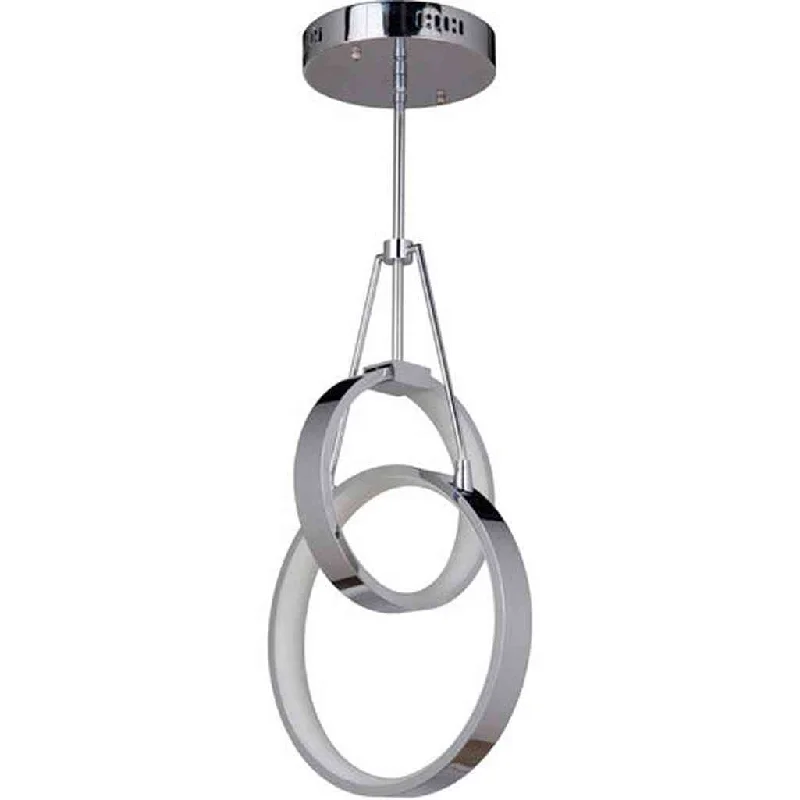 Industrial Emergency Lighting for Safety in FactoriesAnillo 2 Ring LED Pendant in Chrome Industrial Emergency Lighting for Safety in FactoriesAnillo 2 Ring LED Pendant in Chrome