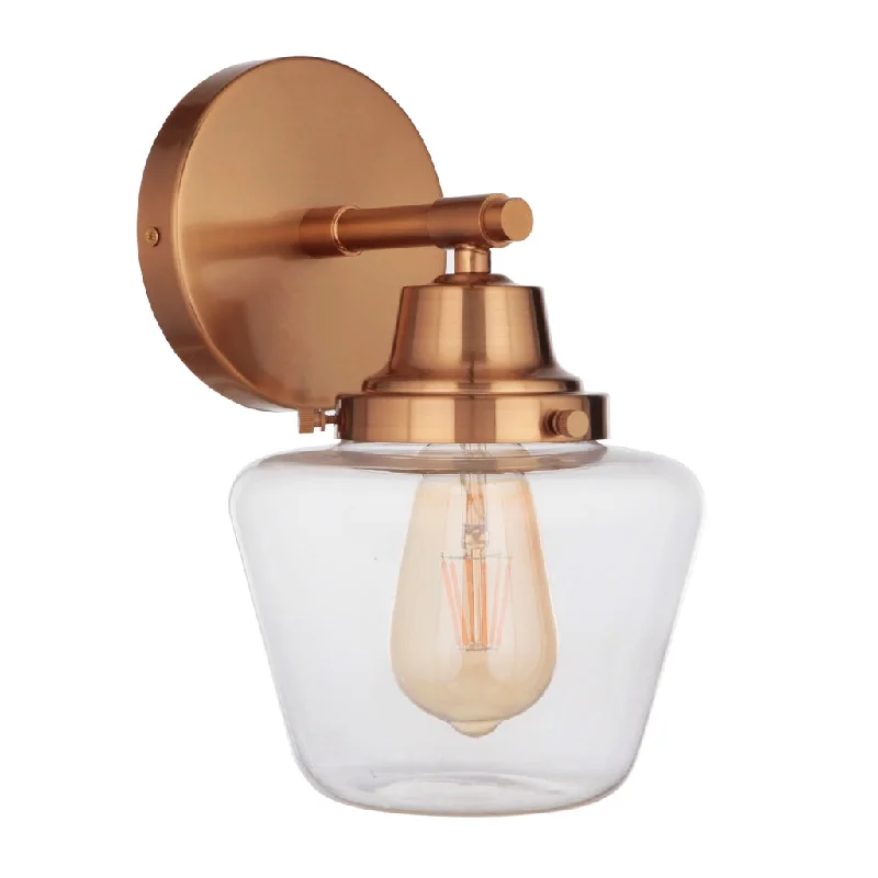 High - Bay LED Industrial Lighting for WarehousesEssex 1 Light Wall Sconce in Satin Brass