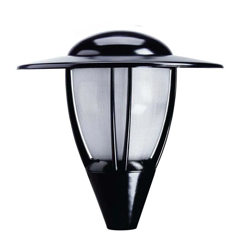 Contemporary track lighting in black finishCommercial - grade track lighting for storesHadco Urban Refractive post top with LumiLock LED (CL32/CL52) Post Light