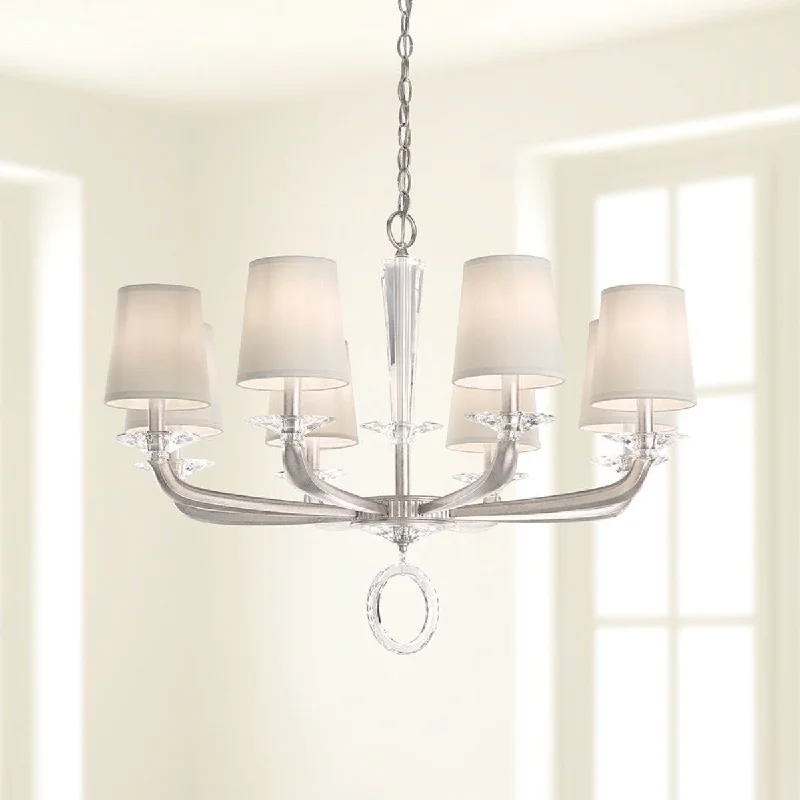 Industrial Lighting for Woodworking FactoriesEmilea 33 inch 8 Lights Heirloom Bronze Chandelier with Clear Optic Crystals Industrial Lighting for Woodworking FactoriesEmilea 33 inch 8 Lights Heirloom Bronze Chandelier with Clear Optic Crystals