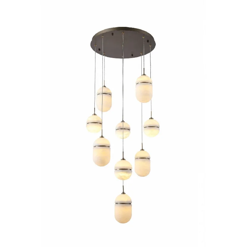 Low - Bay Industrial Lighting Fixtures for Small FactoriesSedona Nine Light Pendant Low - Bay Industrial Lighting Fixtures for Small FactoriesSedona Nine Light Pendant