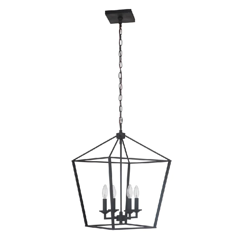 Low - Bay Industrial Lighting Fixtures for Small FactoriesFlynt 4 Light Medium Foyer in Flat Black Low - Bay Industrial Lighting Fixtures for Small FactoriesFlynt 4 Light Medium Foyer in Flat Black