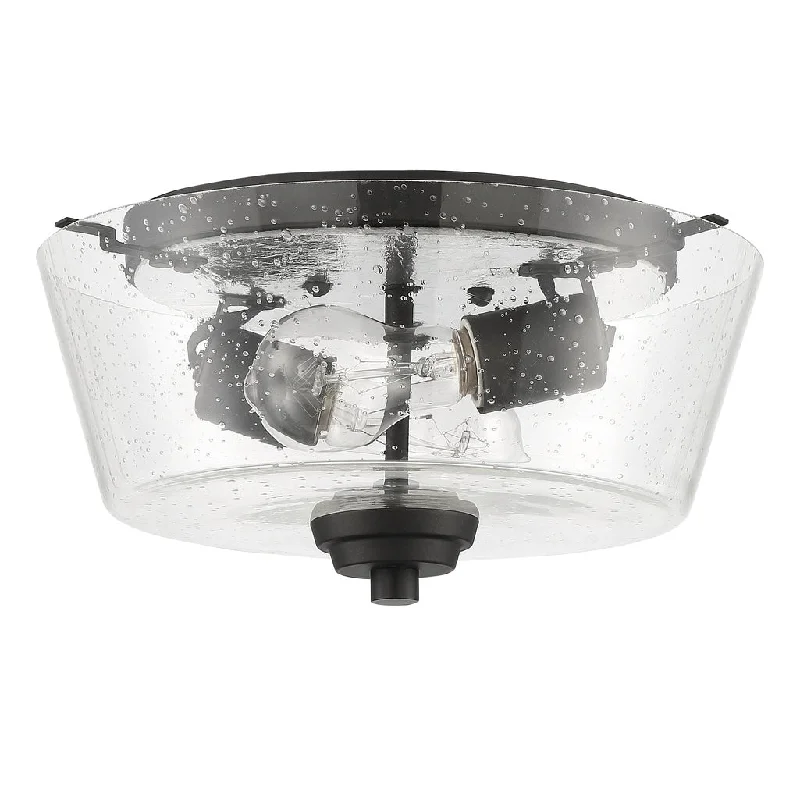 Industrial Lighting for Pharmaceutical ManufacturingGrace 2 Light Flushmount in Espresso (Clear Seeded Glass) Industrial Lighting for Pharmaceutical ManufacturingGrace 2 Light Flushmount in Espresso (Clear Seeded Glass)