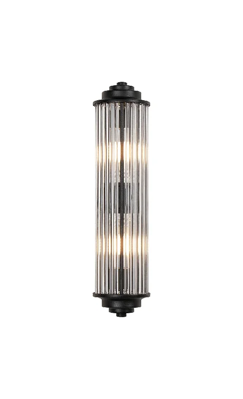 Satin Black/Clear Glass Rods