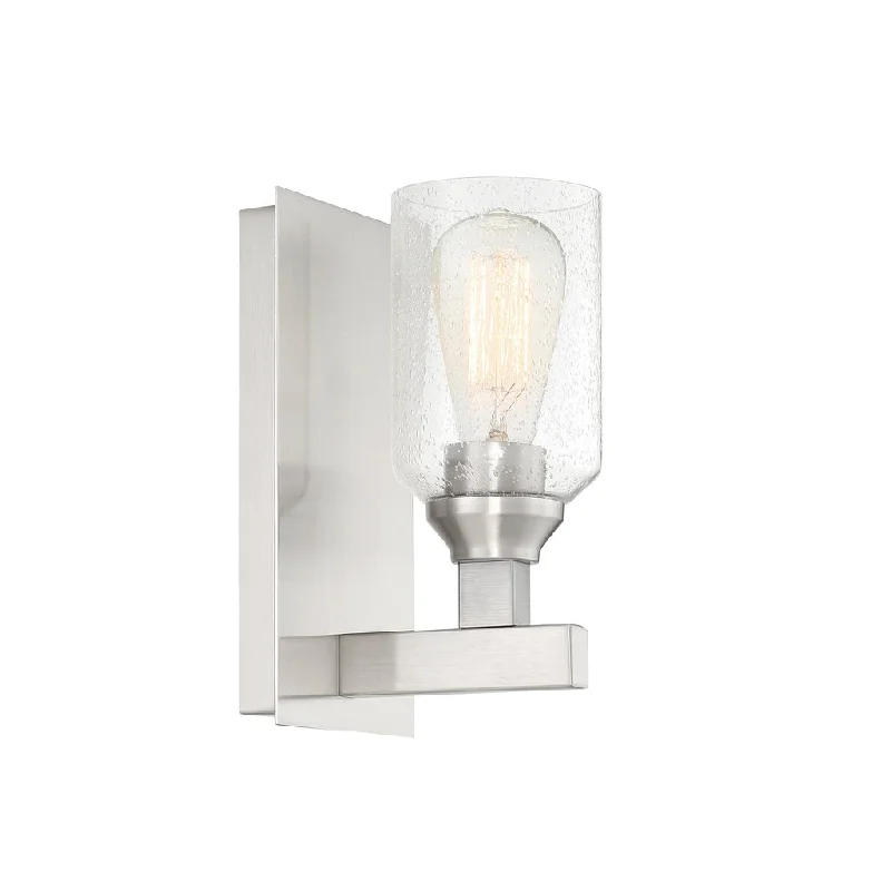 Industrial Lighting for Automotive Manufacturing PlantsChicago 1 Light Wall Sconce in Brushed Polished Nickel Industrial Lighting for Automotive Manufacturing PlantsChicago 1 Light Wall Sconce in Brushed Polished Nickel