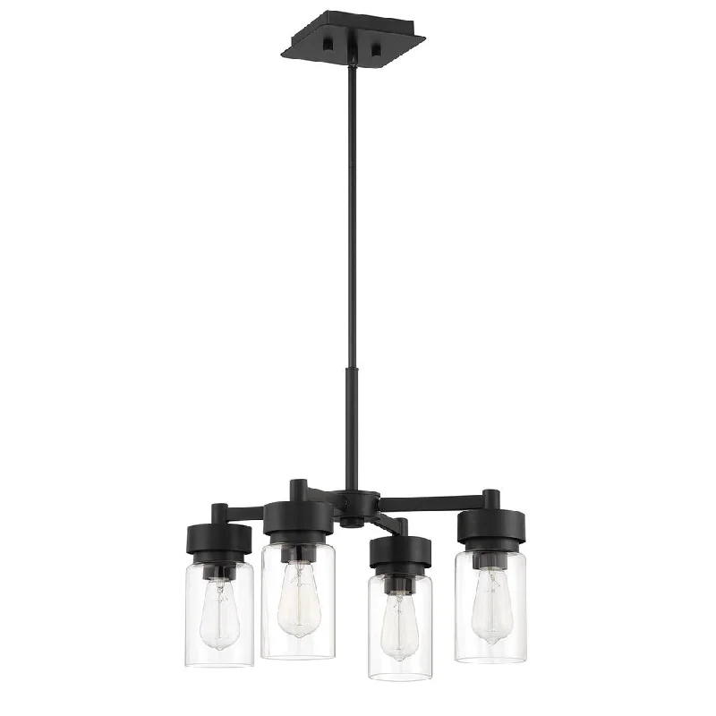 Durable Industrial Lighting for Harsh EnvironmentsBennet 4 Light Outdoor Chandelier in Midnight Durable Industrial Lighting for Harsh EnvironmentsBennet 4 Light Outdoor Chandelier in Midnight