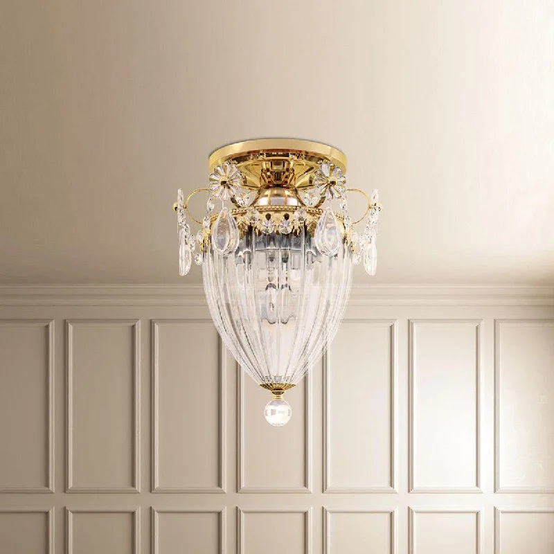 Industrial Exit Sign Lighting for Quick EvacuationBagatelle 10 inch Aurelia Semi Flush Mount Light with Clear Swarovski Crystals Industrial Exit Sign Lighting for Quick EvacuationBagatelle 10 inch Aurelia Semi Flush Mount Light with Clear Swarovski Crystals