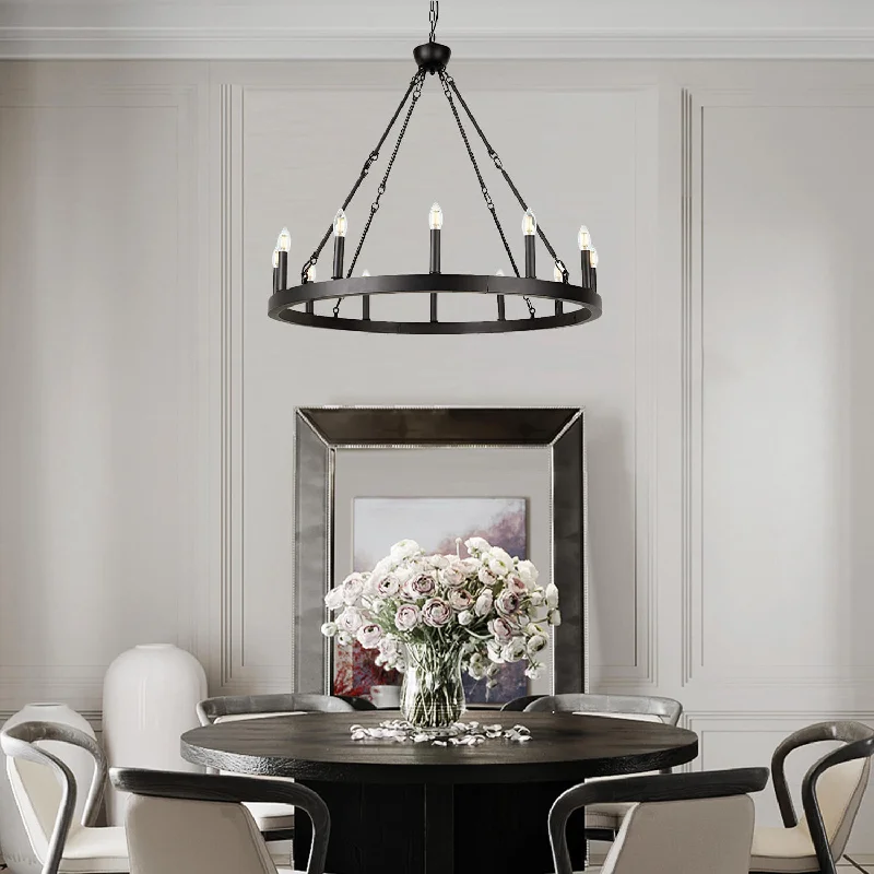 Chandeliers for Living Rooms to Create a Focal PointChandeliers for Living Rooms to Create a Focal Point12 Lights Wagon Wheel Chandelier Black Round Globe Wrought Iron Pendant Lights Chandeliers for Living Rooms to Create a Focal PointChandeliers for Living Rooms to Create a Focal Point12 Lights Wagon Wheel Chandelier Black Round Globe Wrought Iron Pendant Lights