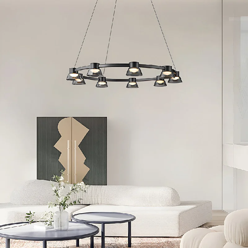 Chandeliers with Metal Frames in Bronze FinishChandeliers with Metal Frames in Bronze FinishBlack Round Chandelier With 9 Led Lamp Bulb Chandeliers with Metal Frames in Bronze FinishChandeliers with Metal Frames in Bronze FinishBlack Round Chandelier With 9 Led Lamp Bulb