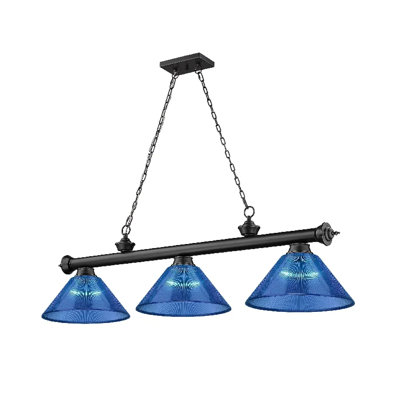 Chandeliers with Metal Frames in Bronze FinishChandeliers with Metal Frames in Bronze FinishCordon 3 Light Billiard - Matte Black Chandeliers with Metal Frames in Bronze FinishChandeliers with Metal Frames in Bronze FinishCordon 3 Light Billiard - Matte Black