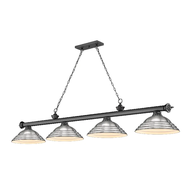 Chandeliers with Multiple Lights for Maximum IlluminationChandeliers with Multiple Lights for Maximum IlluminationCordon 4 Light Billiard - Bronze Plated Chandeliers with Multiple Lights for Maximum IlluminationChandeliers with Multiple Lights for Maximum IlluminationCordon 4 Light Billiard - Bronze Plated