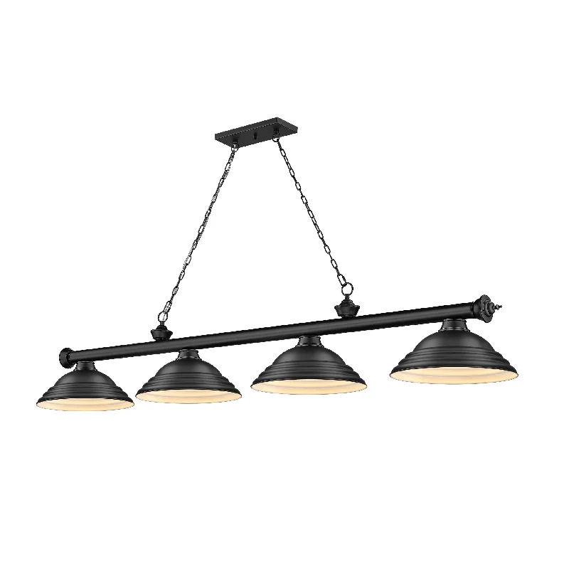 Chandeliers with Pendant Lights for a Stylish LookChandeliers with Pendant Lights for a Stylish LookCordon 4 Light Billiard - Matte Black Chandeliers with Pendant Lights for a Stylish LookChandeliers with Pendant Lights for a Stylish LookCordon 4 Light Billiard - Matte Black