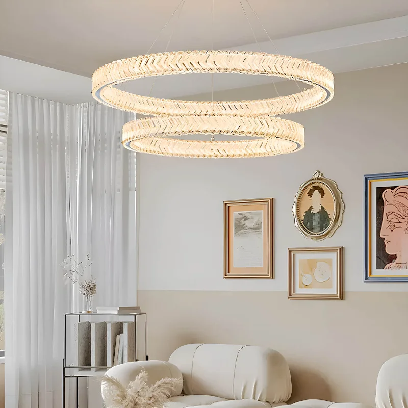 Small Chandeliers for Compact RoomsSmall Chandeliers for Compact RoomsCrystal Ring Chandelier with 2-Tier LED Rings Small Chandeliers for Compact RoomsSmall Chandeliers for Compact RoomsCrystal Ring Chandelier with 2-Tier LED Rings