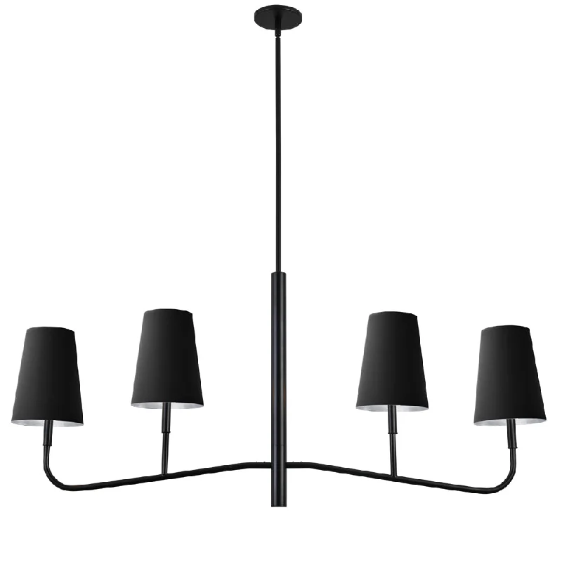 Industrial Iron Chandeliers for Loft - Inspired SpacesIndustrial Iron Chandeliers for Loft - Inspired SpacesEleanor 4 Light Incan Horizontal Matte Black Chandelier Industrial Iron Chandeliers for Loft - Inspired SpacesIndustrial Iron Chandeliers for Loft - Inspired SpacesEleanor 4 Light Incan Horizontal Matte Black Chandelier