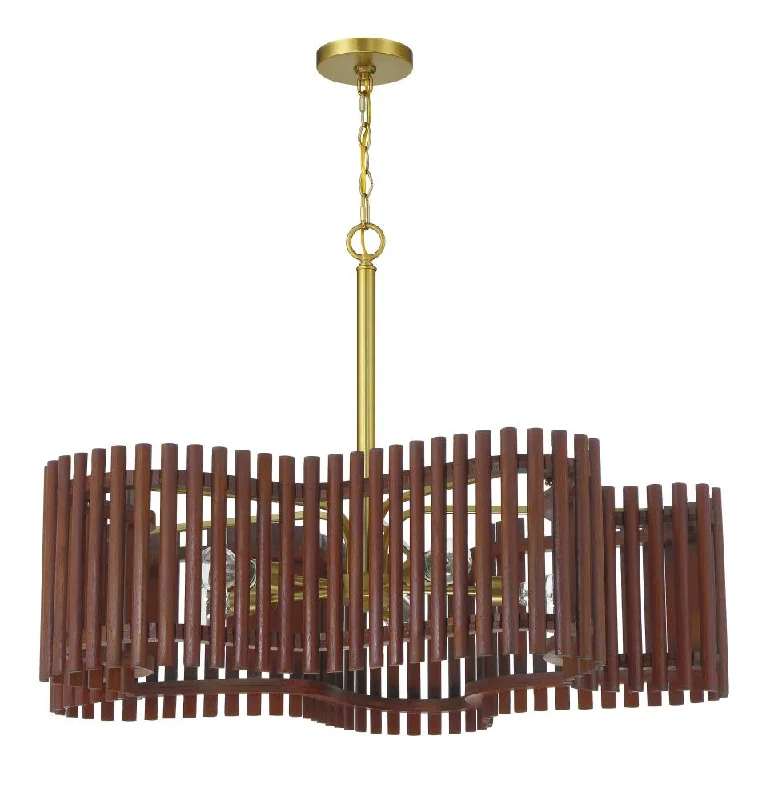 Rustic Wood Chandeliers for Country - Style HousesRustic Wood Chandeliers for Country - Style HousesFreeform 5 Light Large Chandelier in Satin Brass/Walnut Rustic Wood Chandeliers for Country - Style HousesRustic Wood Chandeliers for Country - Style HousesFreeform 5 Light Large Chandelier in Satin Brass/Walnut