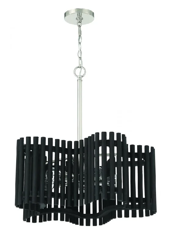 Small Chandeliers for Compact RoomsSmall Chandeliers for Compact RoomsFreeform 5 Light Medium Chandelier in Polished Nickel/Black Walnut Small Chandeliers for Compact RoomsSmall Chandeliers for Compact RoomsFreeform 5 Light Medium Chandelier in Polished Nickel/Black Walnut