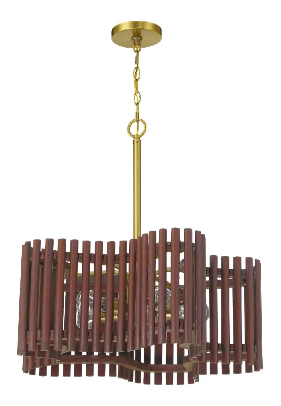 Minimalist Chandeliers for Sleek and Simple InteriorsMinimalist Chandeliers for Sleek and Simple InteriorsFreeform 5 Light Medium Chandelier in Satin Brass/Walnut