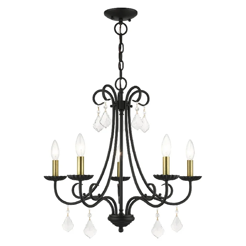 Ceiling - Mounted Chandeliers for Standard CeilingsCeiling - Mounted Chandeliers for Standard CeilingsLivex Daphne 40875-04 Chandelier Light - Black with Antique Brass Ceiling - Mounted Chandeliers for Standard CeilingsCeiling - Mounted Chandeliers for Standard CeilingsLivex Daphne 40875-04 Chandelier Light - Black with Antique Brass