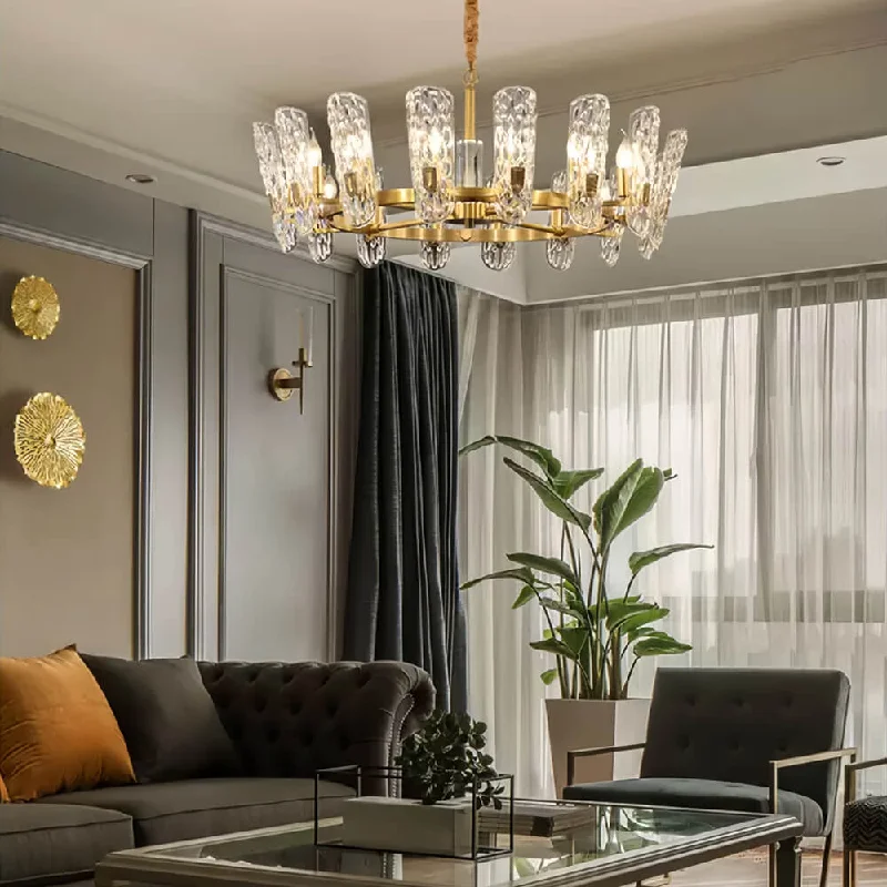 Large Chandeliers for Grand Halls and FoyersLarge Chandeliers for Grand Halls and FoyersLuxury Brass Chandelier with Unique Wavy Shades Large Chandeliers for Grand Halls and FoyersLarge Chandeliers for Grand Halls and FoyersLuxury Brass Chandelier with Unique Wavy Shades