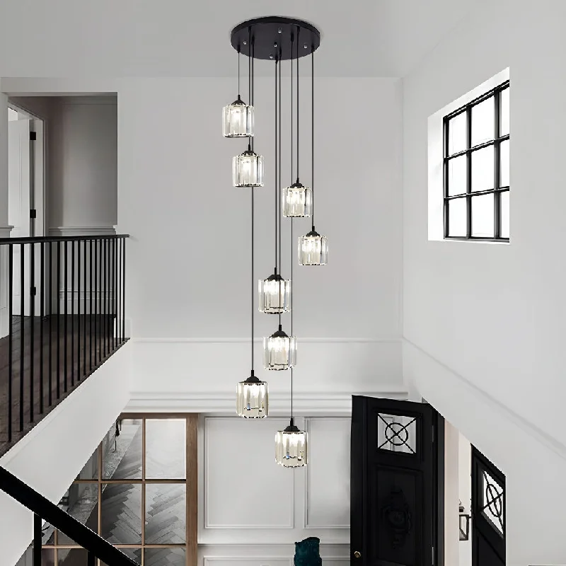 Chandeliers with Metal Frames in Silver FinishChandeliers with Metal Frames in Silver FinishModern Spiral Staircase Lamp with Multiple Lights Chandeliers with Metal Frames in Silver FinishChandeliers with Metal Frames in Silver FinishModern Spiral Staircase Lamp with Multiple Lights