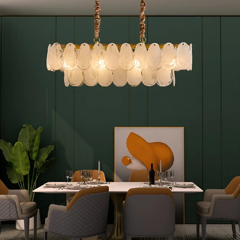 Incandescent Chandeliers for a Warm and Traditional GlowIncandescent Chandeliers for a Warm and Traditional GlowOval Glass Chandelier Kitchen Island Lighting Fixture