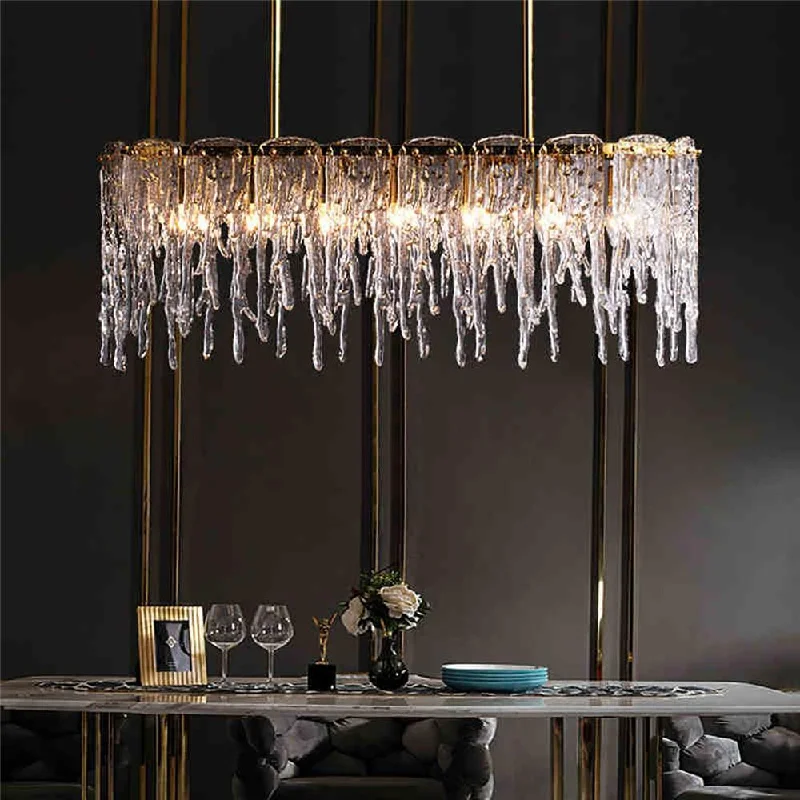 Victorian - Inspired Chandeliers with Ornate DetailsVictorian - Inspired Chandeliers with Ornate DetailsRectangular Icicle Glass Chandelier Victorian - Inspired Chandeliers with Ornate DetailsVictorian - Inspired Chandeliers with Ornate DetailsRectangular Icicle Glass Chandelier