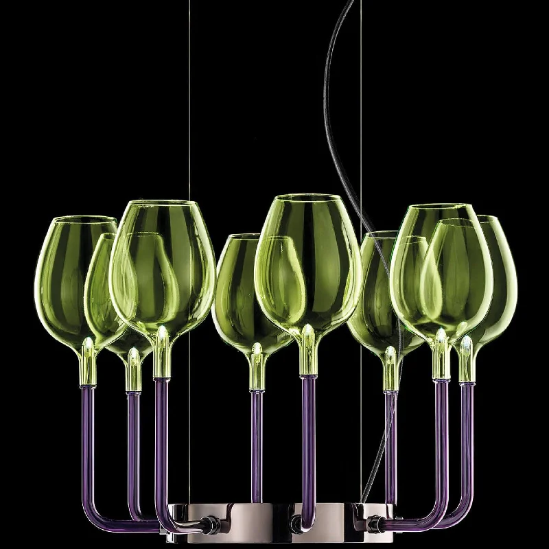 Dark Violet-Light Green