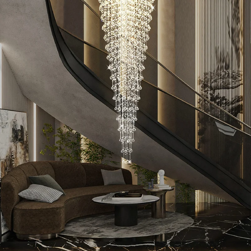 Chandeliers with Frosted Glass for a Softer Light DiffusionChandeliers with Frosted Glass for a Softer Light DiffusionRound Raindrop Crystal Chandelier - Ceiling Light Chandeliers with Frosted Glass for a Softer Light DiffusionChandeliers with Frosted Glass for a Softer Light DiffusionRound Raindrop Crystal Chandelier - Ceiling Light