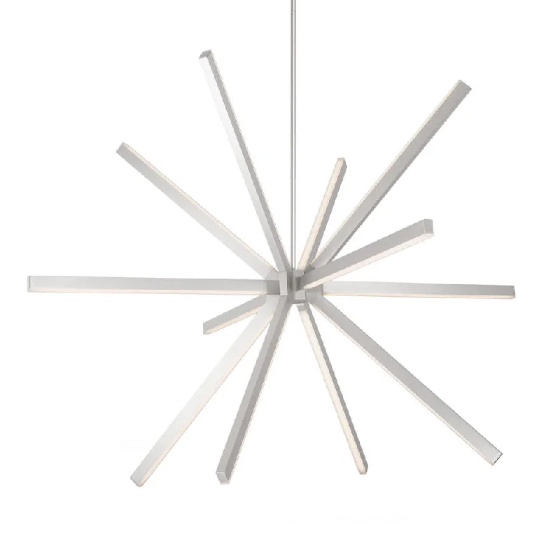 Chandeliers with Metal Frames in Black FinishChandeliers with Metal Frames in Black FinishSirius 56-in Brushed Nickel LED Chandeliers Chandeliers with Metal Frames in Black FinishChandeliers with Metal Frames in Black FinishSirius 56-in Brushed Nickel LED Chandeliers