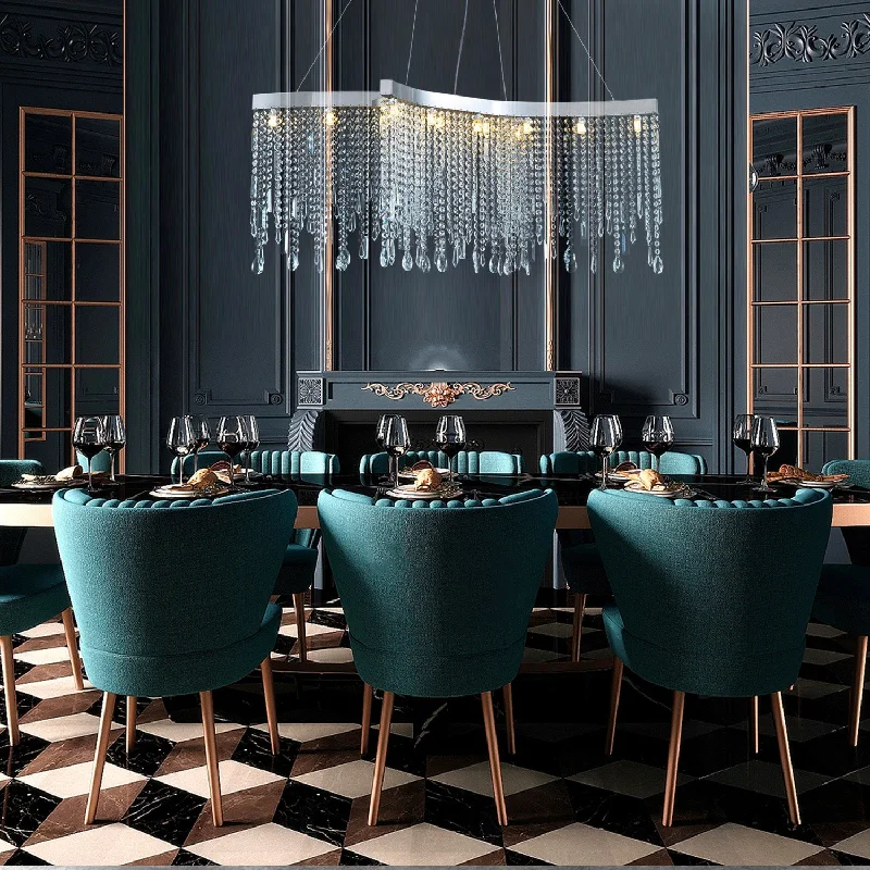 Chandeliers with Frosted Glass for a Softer Light DiffusionChandeliers with Frosted Glass for a Softer Light DiffusionTassels Linear Crystal Chandeliers Lights Chandeliers with Frosted Glass for a Softer Light DiffusionChandeliers with Frosted Glass for a Softer Light DiffusionTassels Linear Crystal Chandeliers Lights