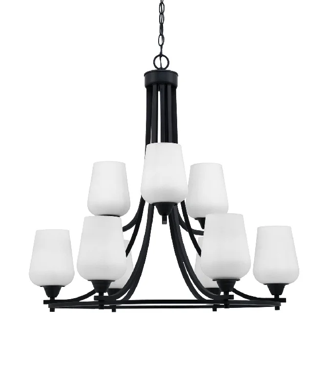 Chandeliers with Adjustable Height for Custom InstallationChandeliers with Adjustable Height for Custom InstallationToltec Paramount 3409-MB-211 Chandelier Light - Matte Black Chandeliers with Adjustable Height for Custom InstallationChandeliers with Adjustable Height for Custom InstallationToltec Paramount 3409-MB-211 Chandelier Light - Matte Black
