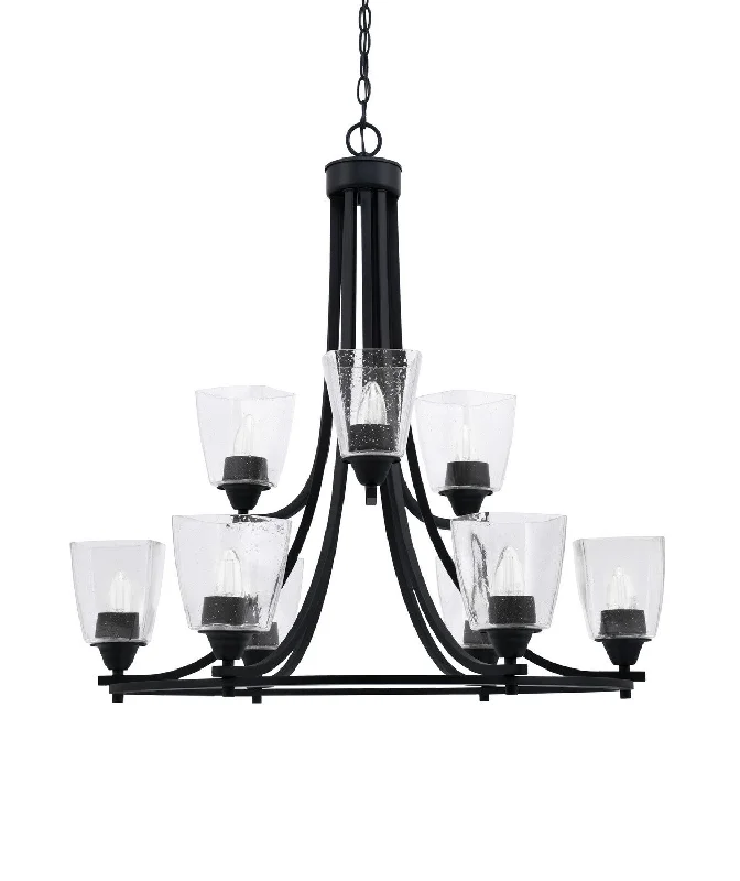 Chandeliers with Murano Glass for a High - End Artistic TouchChandeliers with Murano Glass for a High - End Artistic TouchToltec Paramount 3409-MB-461 Chandelier Light - Matte Black Chandeliers with Murano Glass for a High - End Artistic TouchChandeliers with Murano Glass for a High - End Artistic TouchToltec Paramount 3409-MB-461 Chandelier Light - Matte Black