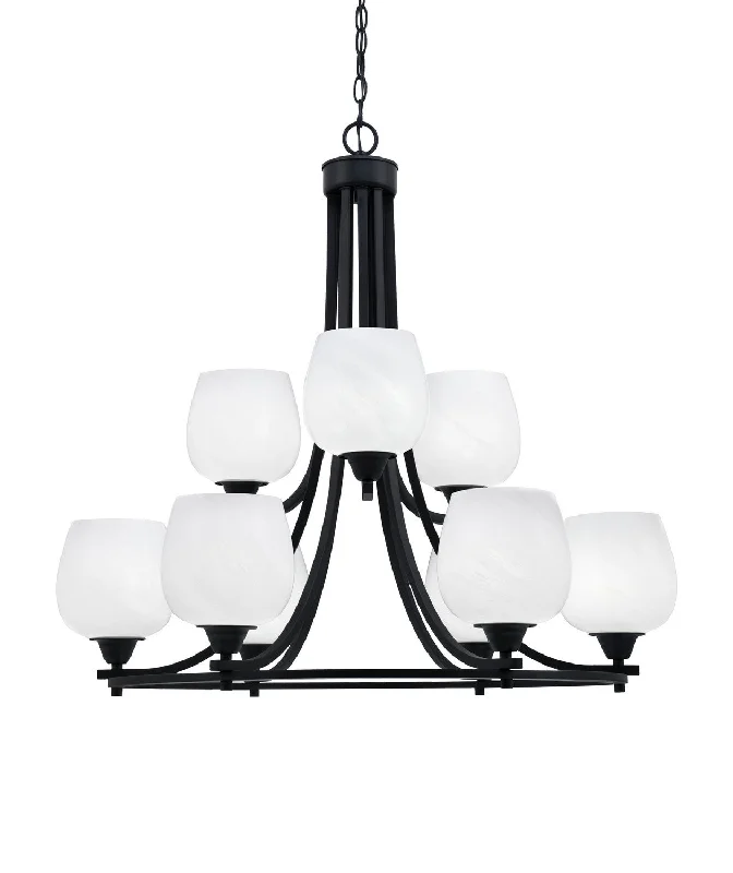 Chandeliers with Clear Crystal for a Sparkling EffectChandeliers with Clear Crystal for a Sparkling EffectToltec Paramount 3409-MB-4811 Chandelier Light - Matte Black Chandeliers with Clear Crystal for a Sparkling EffectChandeliers with Clear Crystal for a Sparkling EffectToltec Paramount 3409-MB-4811 Chandelier Light - Matte Black