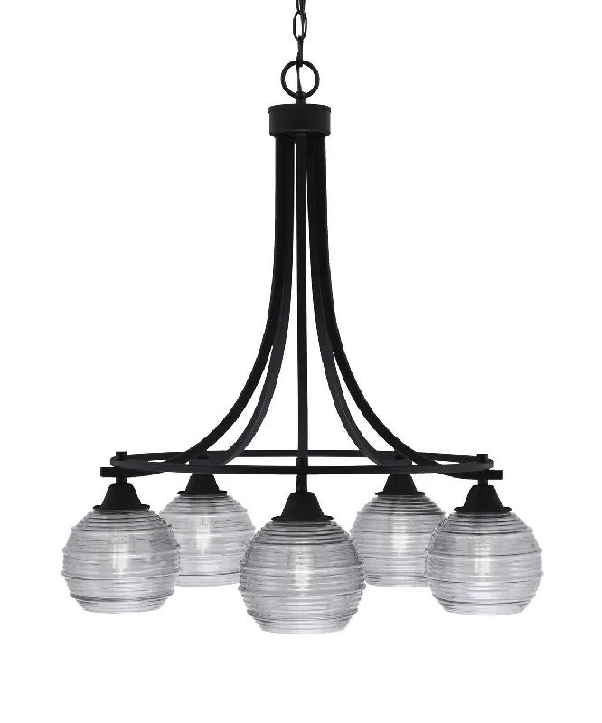 Chandeliers with Murano Glass for a High - End Artistic TouchChandeliers with Murano Glass for a High - End Artistic TouchToltec Paramount 3415-MB-5112 Chandelier Light - Matte Black Chandeliers with Murano Glass for a High - End Artistic TouchChandeliers with Murano Glass for a High - End Artistic TouchToltec Paramount 3415-MB-5112 Chandelier Light - Matte Black