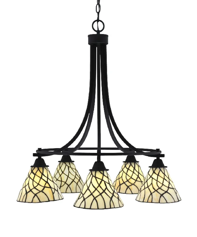 Mid - Century Modern Chandeliers for Vintage AppealMid - Century Modern Chandeliers for Vintage AppealToltec Paramount 3415-MB-9115 Chandelier Light - Matte Black Mid - Century Modern Chandeliers for Vintage AppealMid - Century Modern Chandeliers for Vintage AppealToltec Paramount 3415-MB-9115 Chandelier Light - Matte Black