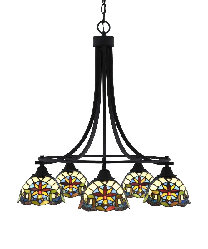Chandeliers for High Ceilings to Fill Vertical SpaceChandeliers for High Ceilings to Fill Vertical SpaceToltec Paramount 3415-MB-9365 Chandelier Light - Matte Black