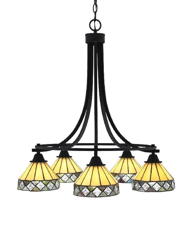 Minimalist Chandeliers for Sleek and Simple InteriorsMinimalist Chandeliers for Sleek and Simple InteriorsToltec Paramount 3415-MB-9405 Chandelier Light - Matte Black